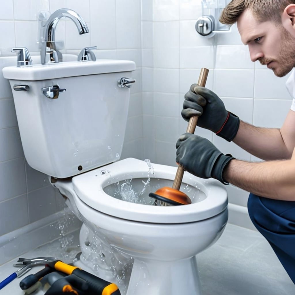 Déboucher des toilettes